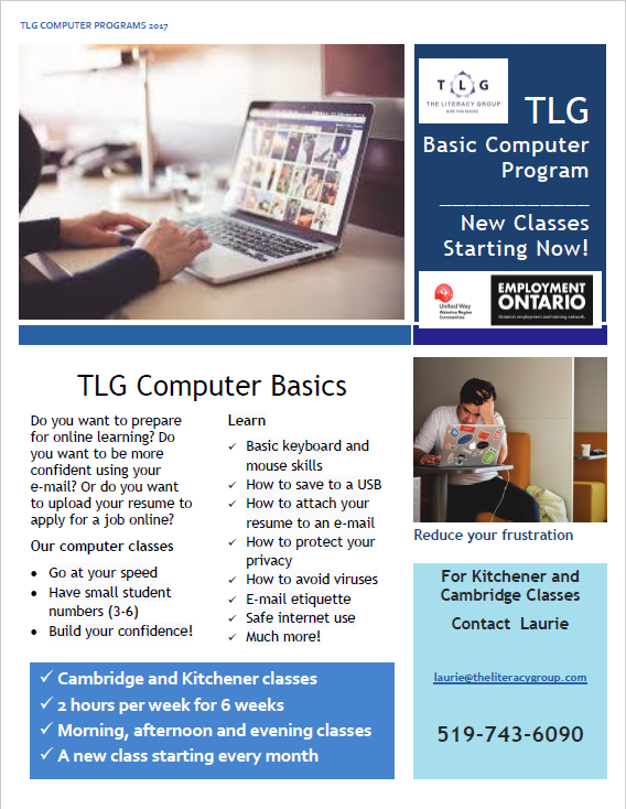 TLG brochure for Computer Basics
