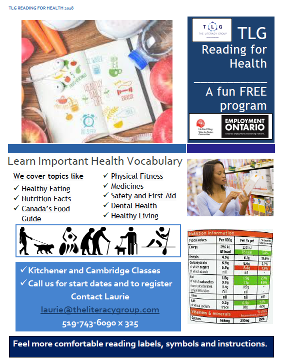 Reading for Health Program Flyer